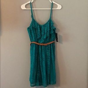 BCX Teal Lace Dress